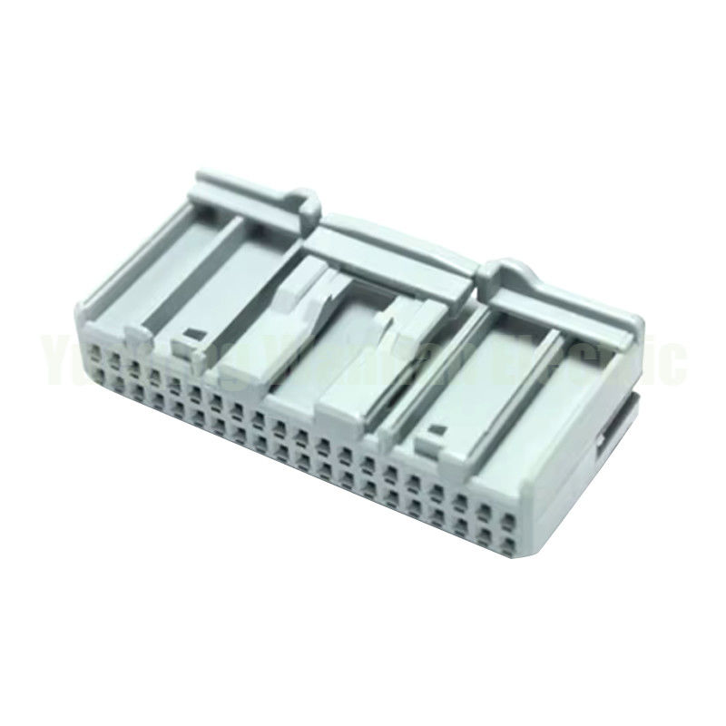 40 Pin 1379671-2 auto wiring harness unsealed plug cable housing connector gray TE Con connectivity