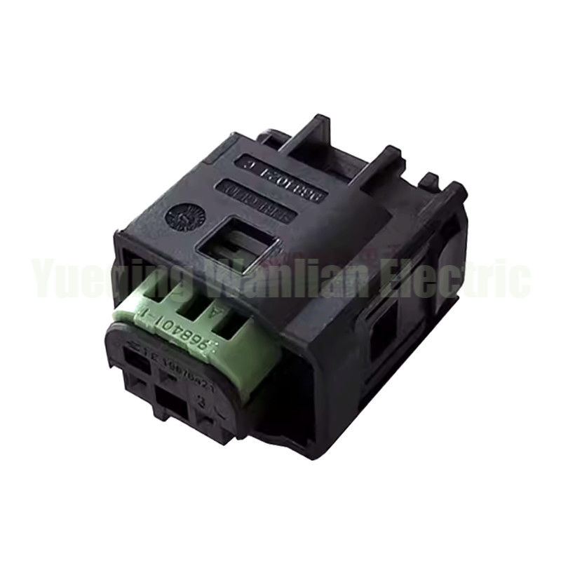 3 pin 1-967642-1 968402-1 tyco automotive wire to wire black waterproof female connectors 0.6 series