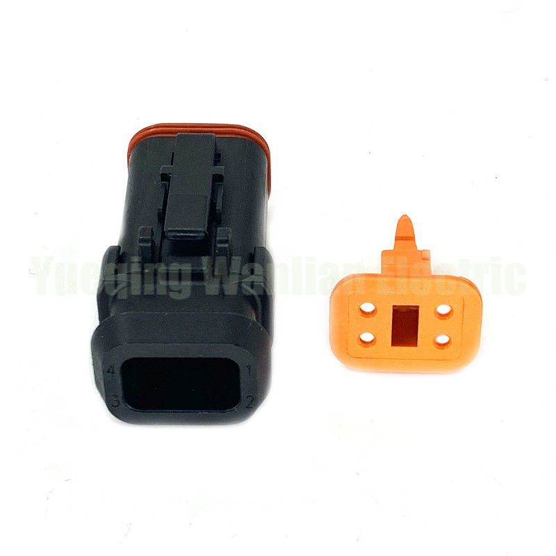 4 pin DT06-4S-EP11 plastic electric plug waterproof wiring harness cable connector Female Connector With Long End Cap