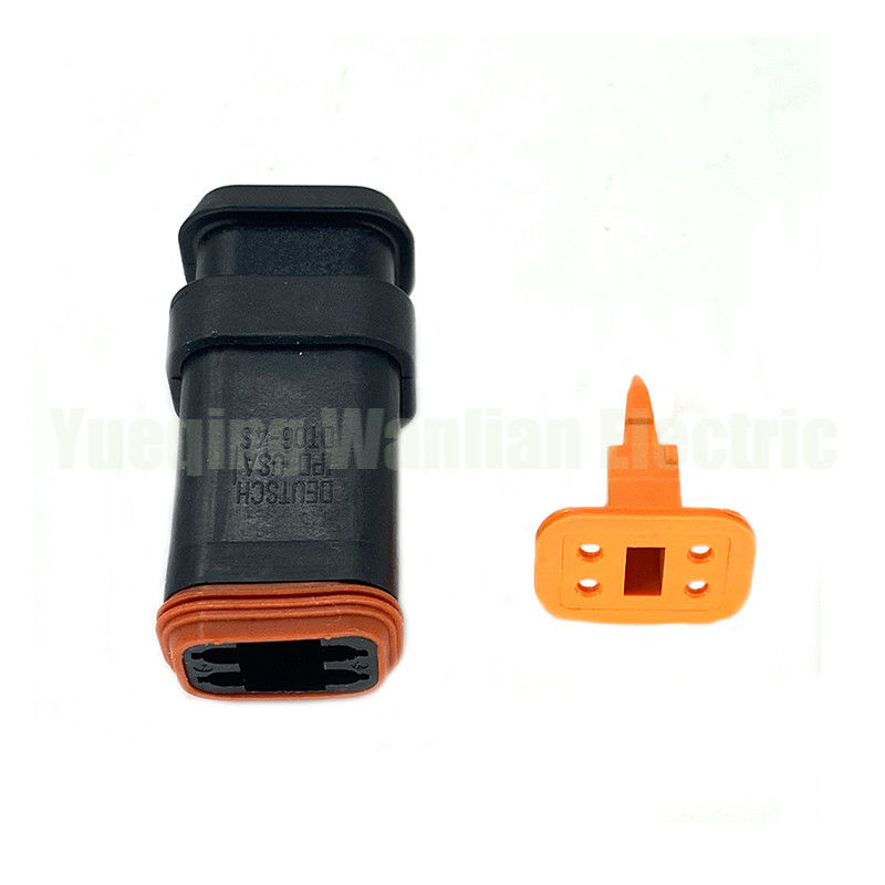 4 pin DT06-4S-EP11 plastic electric plug waterproof wiring harness cable connector Female Connector With Long End Cap