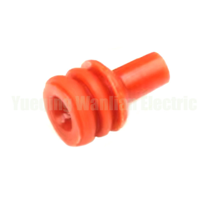 Red 184140-1 Automotive Plug Rubber Seal Super Wire Seals For Auto Connector