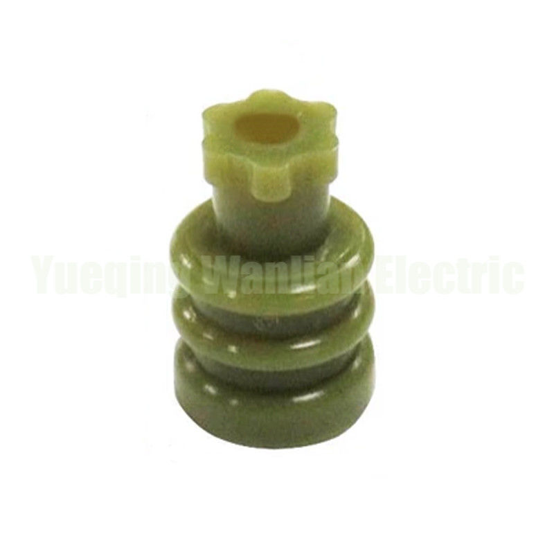 RS220-01100 Green Rubber Wire Seal Auto Superseal Wire Seal For Auo Wiring Connector