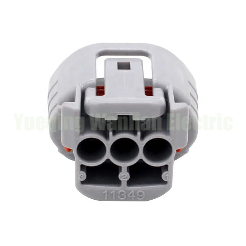 Grey 189-0443 90980-11349 3 Pin Auto Alternator Wire Connector Electrical Headlight Plug