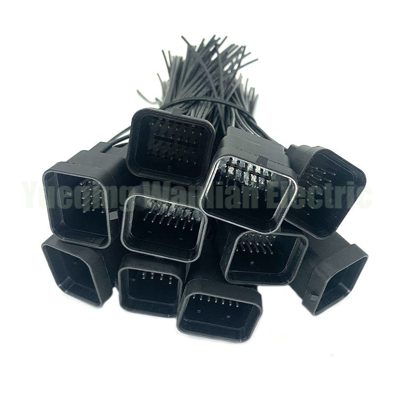 26 Pin WL2621-1.2-11 Black Sealed Waterproof Electrical Auto Wire Harness Connector Plug