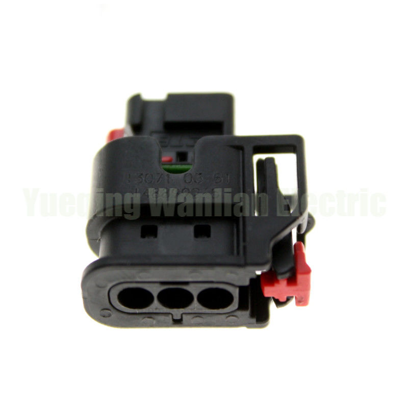 3 Pin 1488992-5 1.2 Series Auto Waterproof Plug AC Assembly Black Electrical Connector Cable Wiring Socket