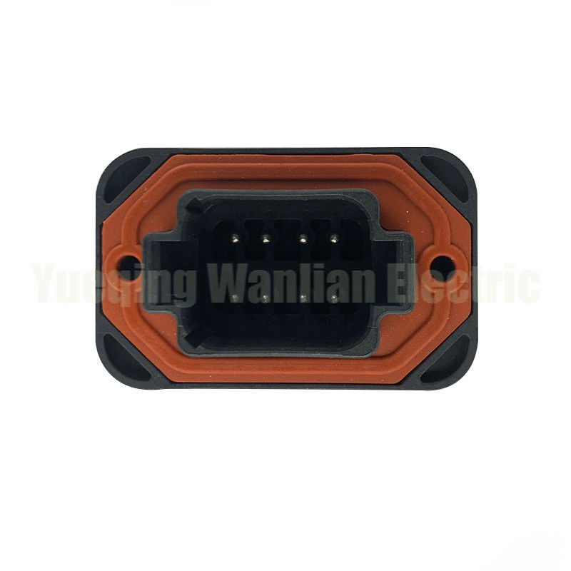 8 Pin DT15-8PB Automotive Waterproof Connector straight pin holder PCB solder panel end socket connector