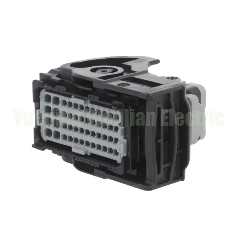 48 Pin 64320-1318 Sealed Hybrid Modular Wiring Plug Left Wire Output Black Connector Socket